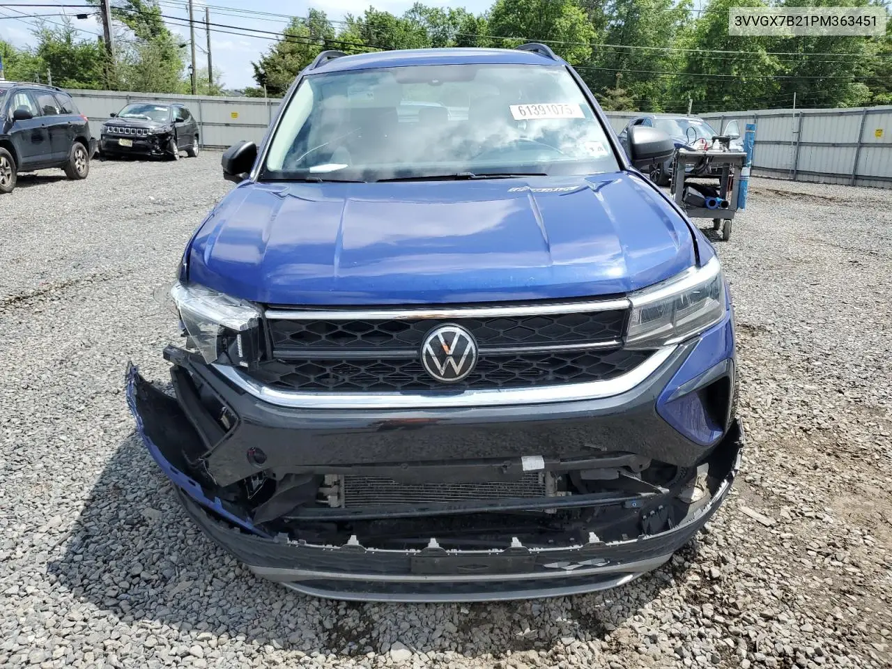 2023 Volkswagen Taos S VIN: 3VVGX7B21PM363451 Lot: 61391075