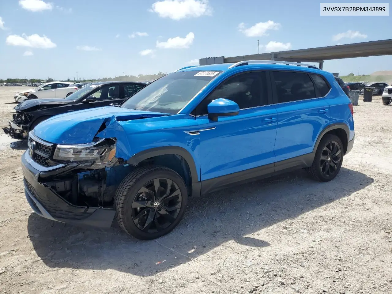 2023 Volkswagen Taos Se VIN: 3VVSX7B28PM343899 Lot: 61774685