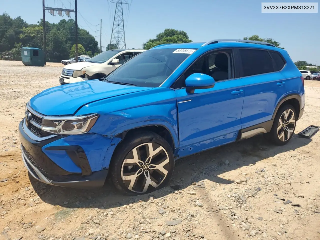 2023 Volkswagen Taos Sel VIN: 3VV2X7B2XPM313271 Lot: 65398675