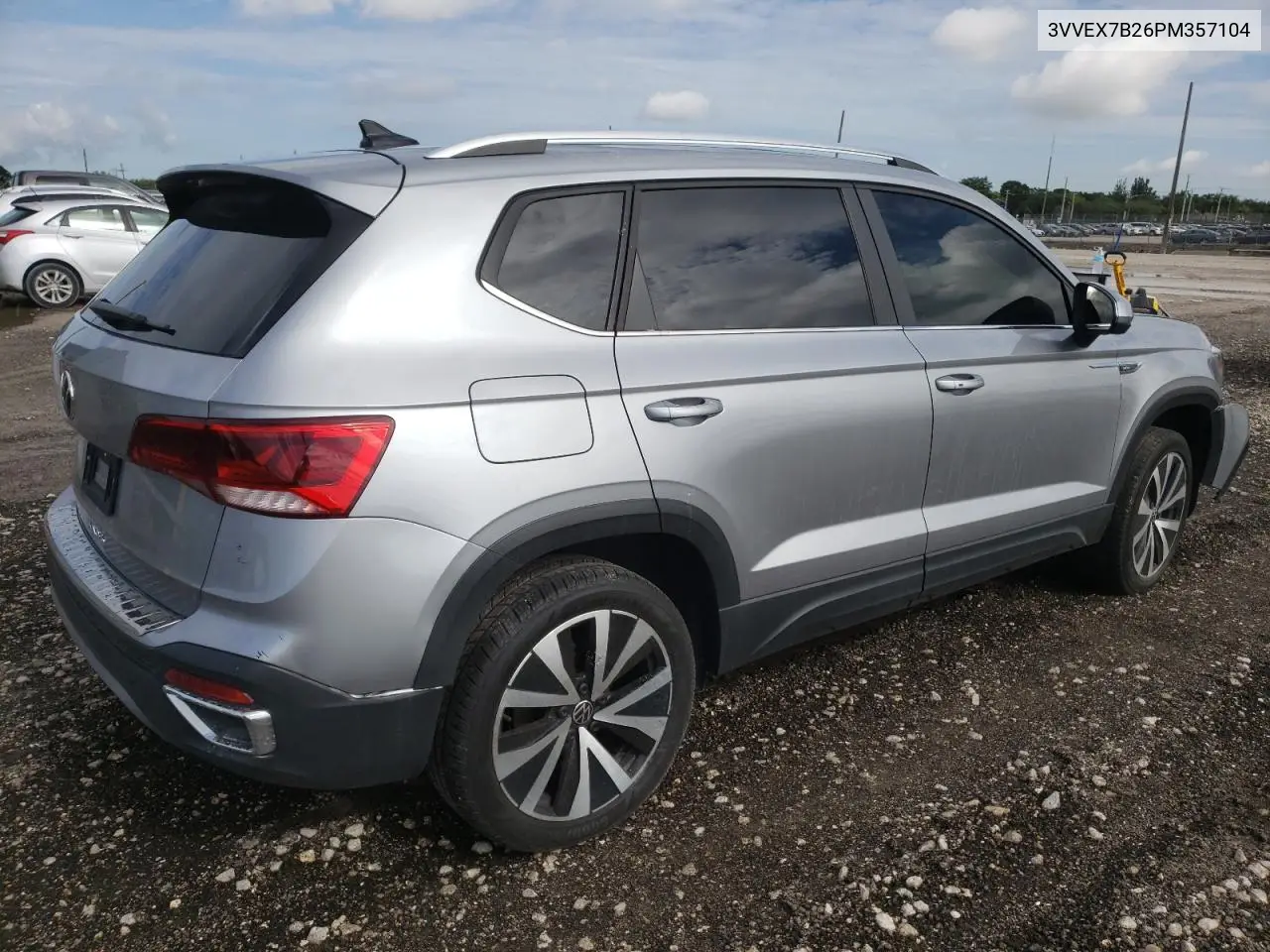 2023 Volkswagen Taos Se VIN: 3VVEX7B26PM357104 Lot: 65910295