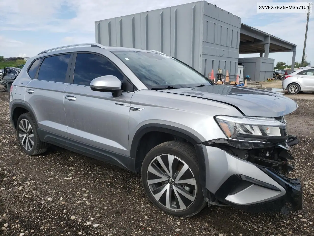 2023 Volkswagen Taos Se VIN: 3VVEX7B26PM357104 Lot: 65910295