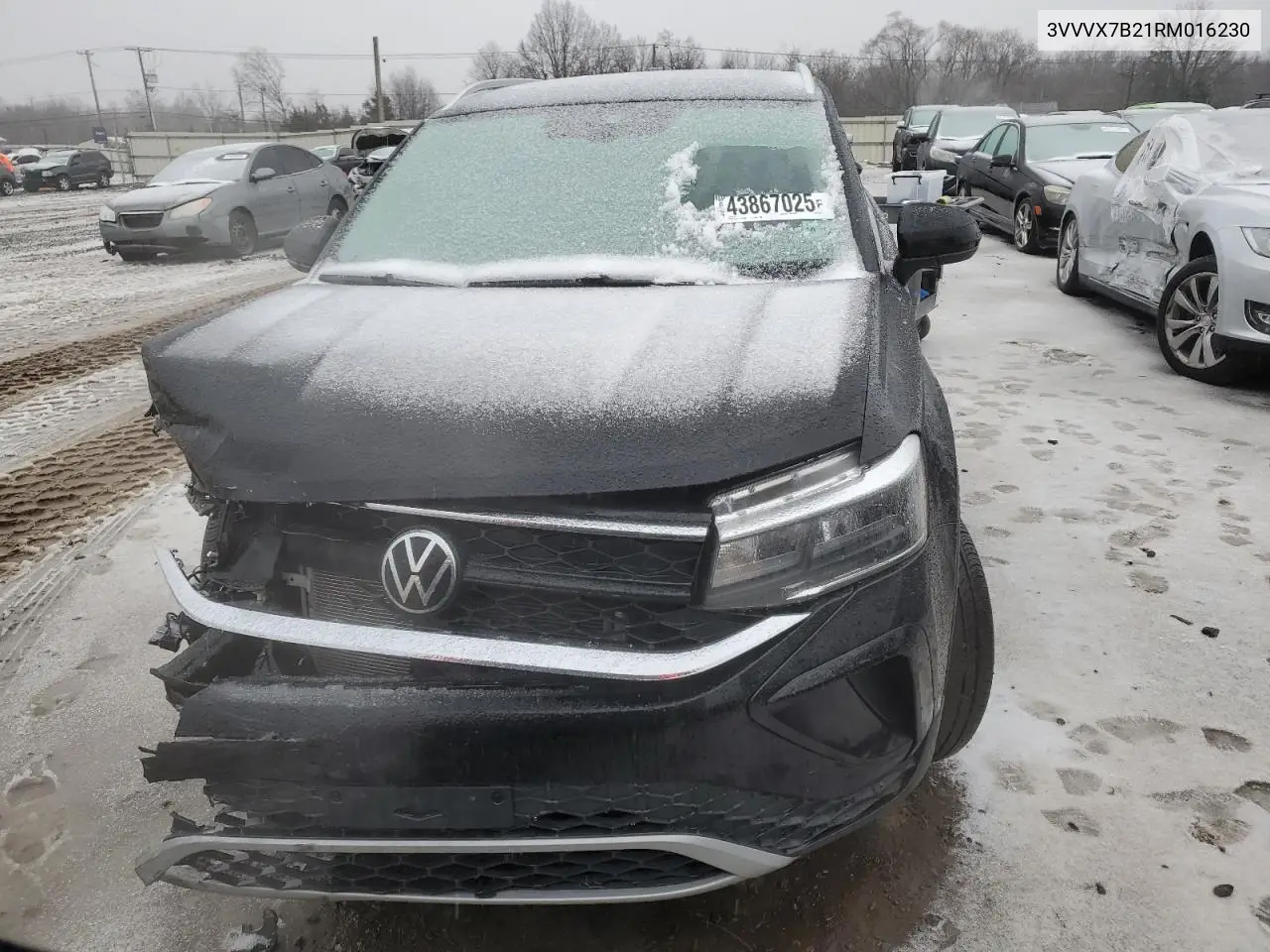 2024 Volkswagen Taos Se VIN: 3VVVX7B21RM016230 Lot: 43867025