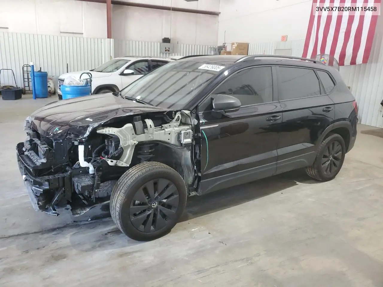 2024 Volkswagen Taos S VIN: 3VV5X7B20RM115458 Lot: 55429005