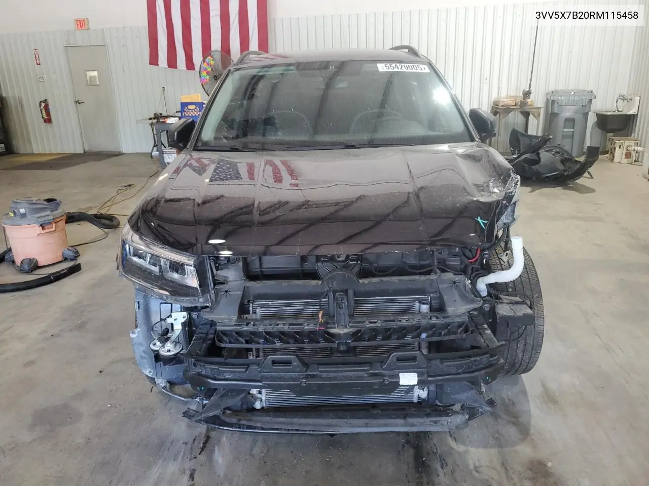 2024 Volkswagen Taos S VIN: 3VV5X7B20RM115458 Lot: 55429005