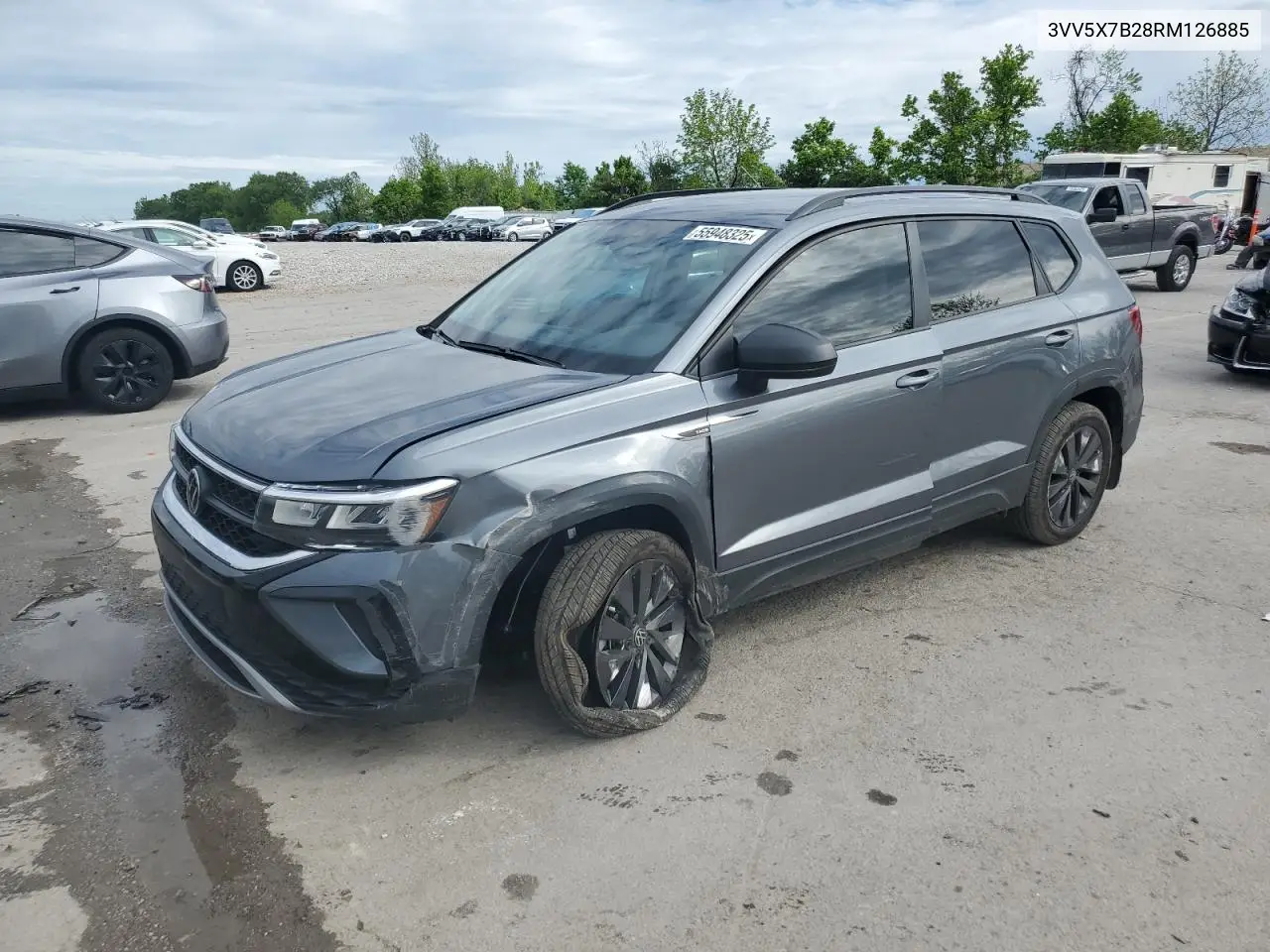 2024 Volkswagen Taos S VIN: 3VV5X7B28RM126885 Lot: 55948325