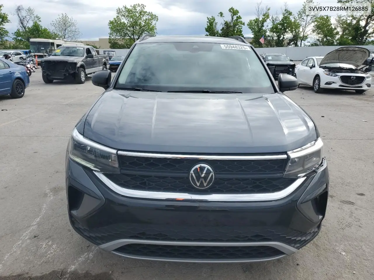 2024 Volkswagen Taos S VIN: 3VV5X7B28RM126885 Lot: 55948325