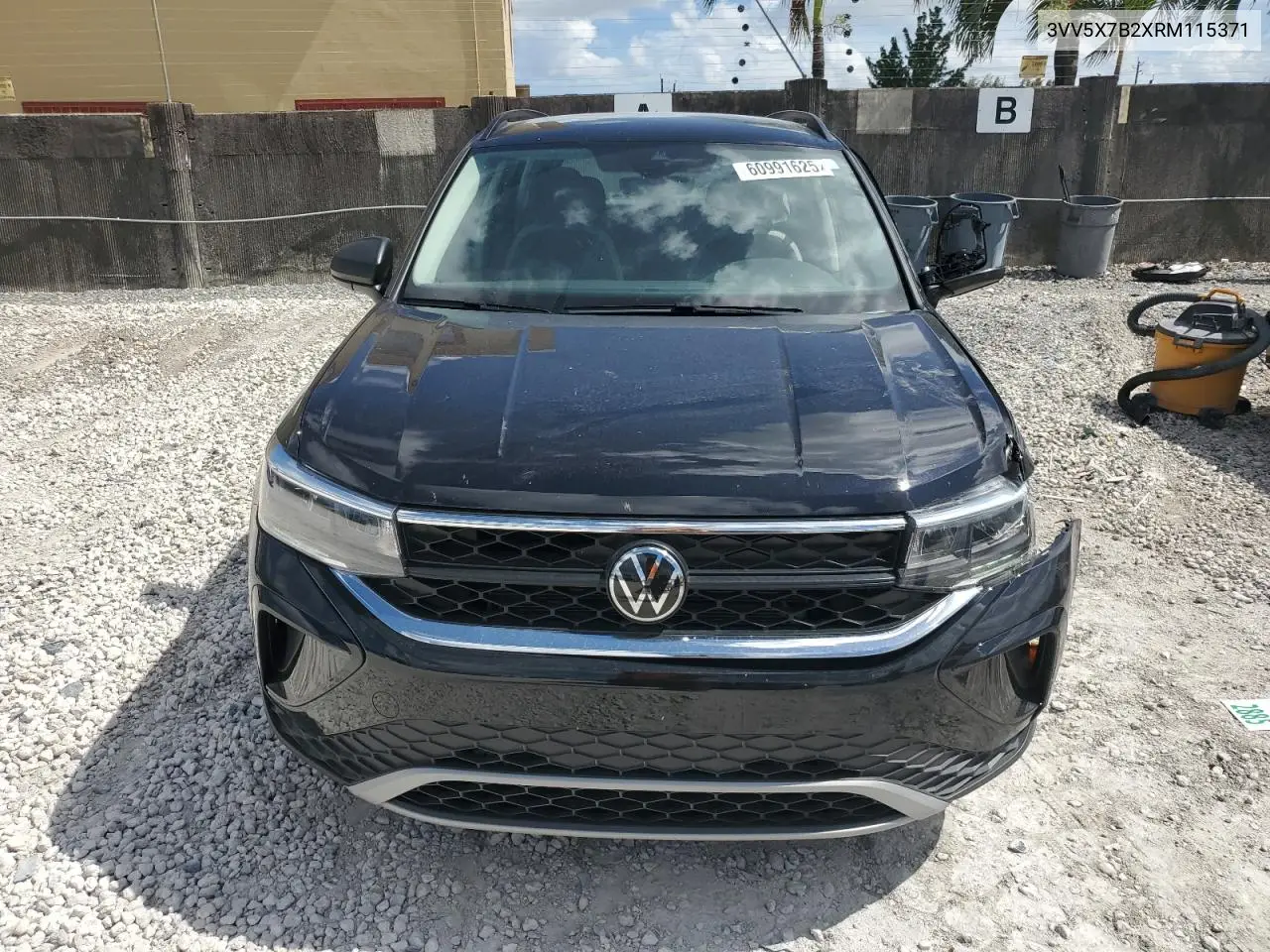 2024 Volkswagen Taos S VIN: 3VV5X7B2XRM115371 Lot: 60991625