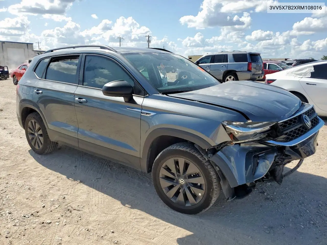 2024 Volkswagen Taos S VIN: 3VV5X7B2XRM108016 Lot: 61867025
