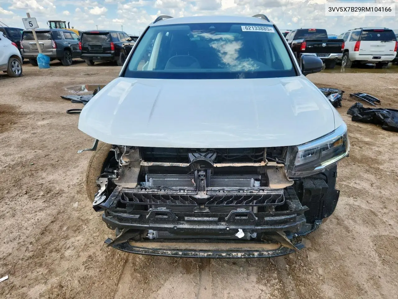 2024 Volkswagen Taos S VIN: 3VV5X7B29RM104166 Lot: 62133885