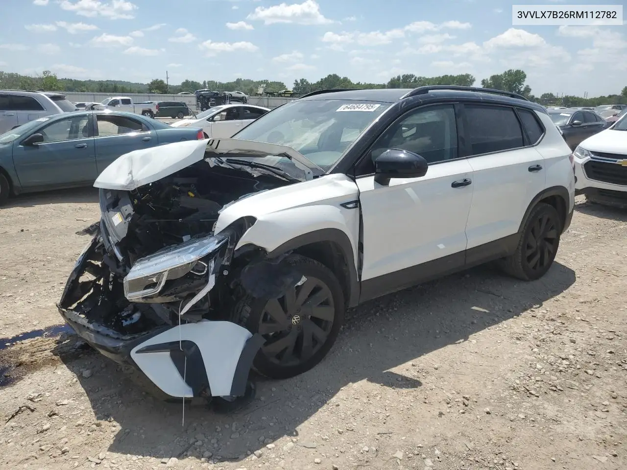 2024 Volkswagen Taos Se VIN: 3VVLX7B26RM112782 Lot: 64684795