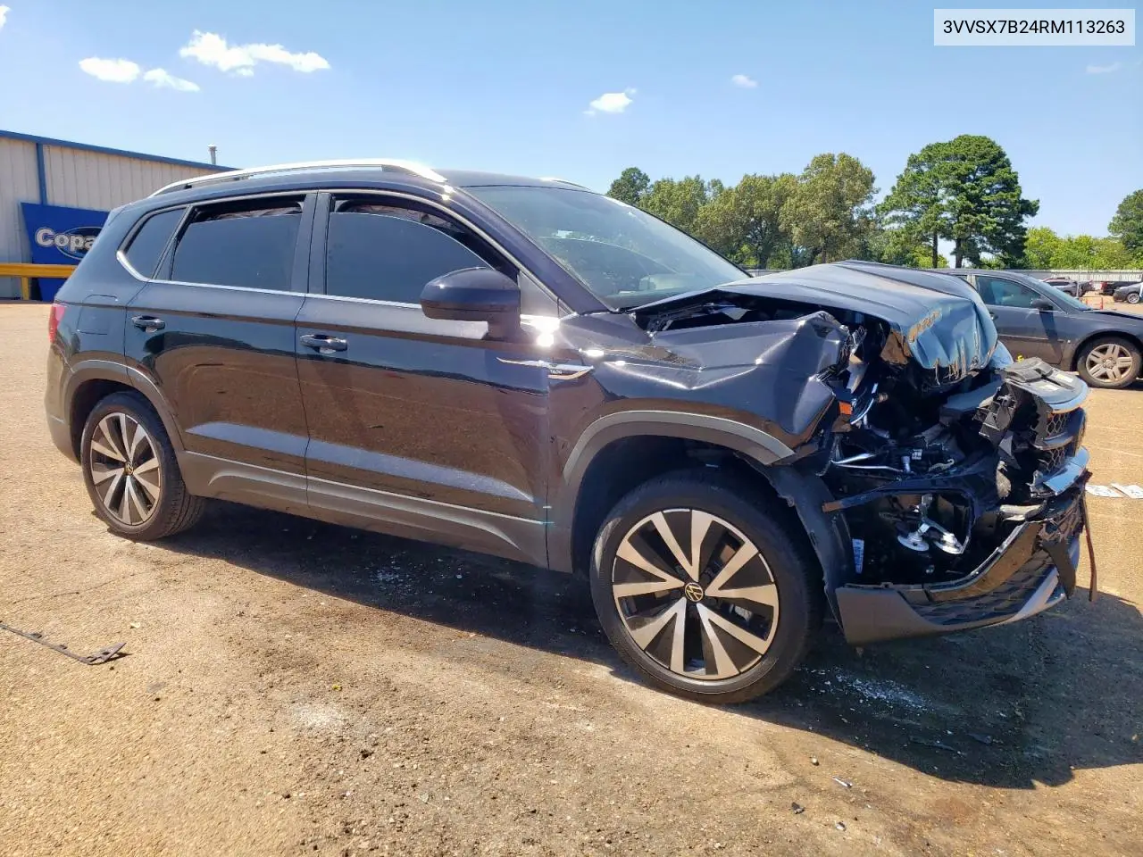 2024 Volkswagen Taos Se VIN: 3VVSX7B24RM113263 Lot: 65963955