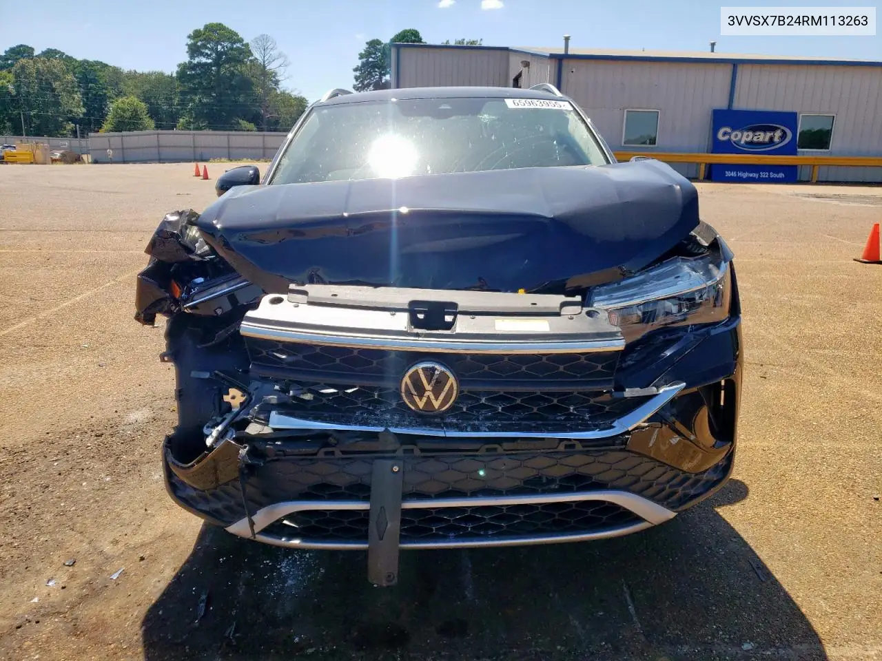 2024 Volkswagen Taos Se VIN: 3VVSX7B24RM113263 Lot: 65963955