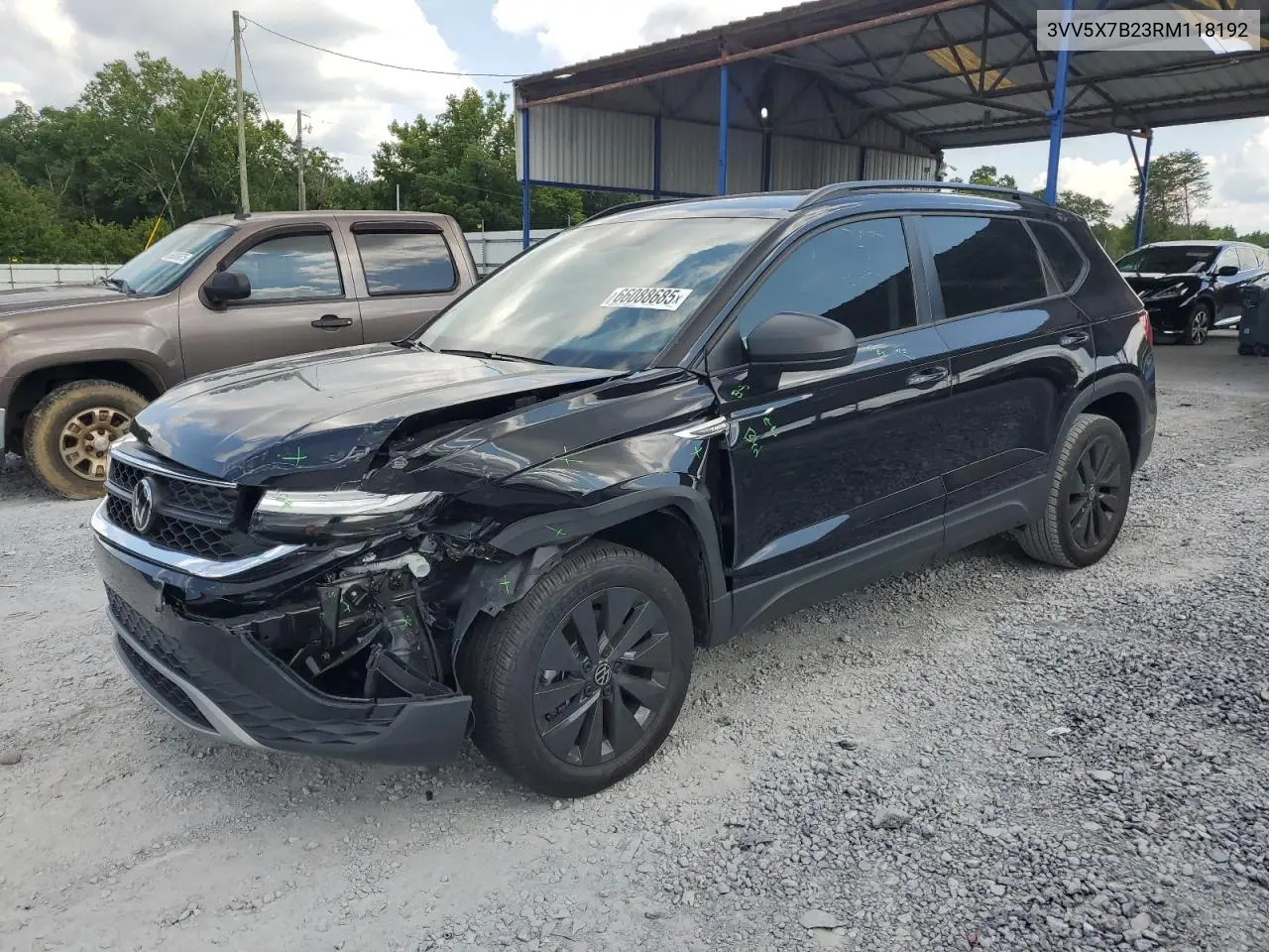 2024 Volkswagen Taos S VIN: 3VV5X7B23RM118192 Lot: 66088685