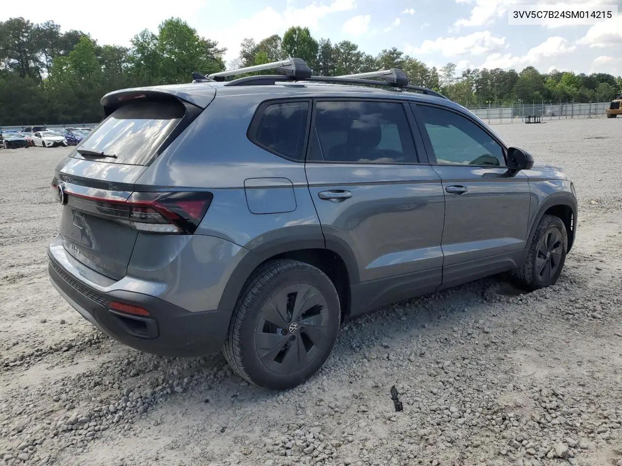 2025 Volkswagen Taos S VIN: 3VV5C7B24SM014215 Lot: 56264145