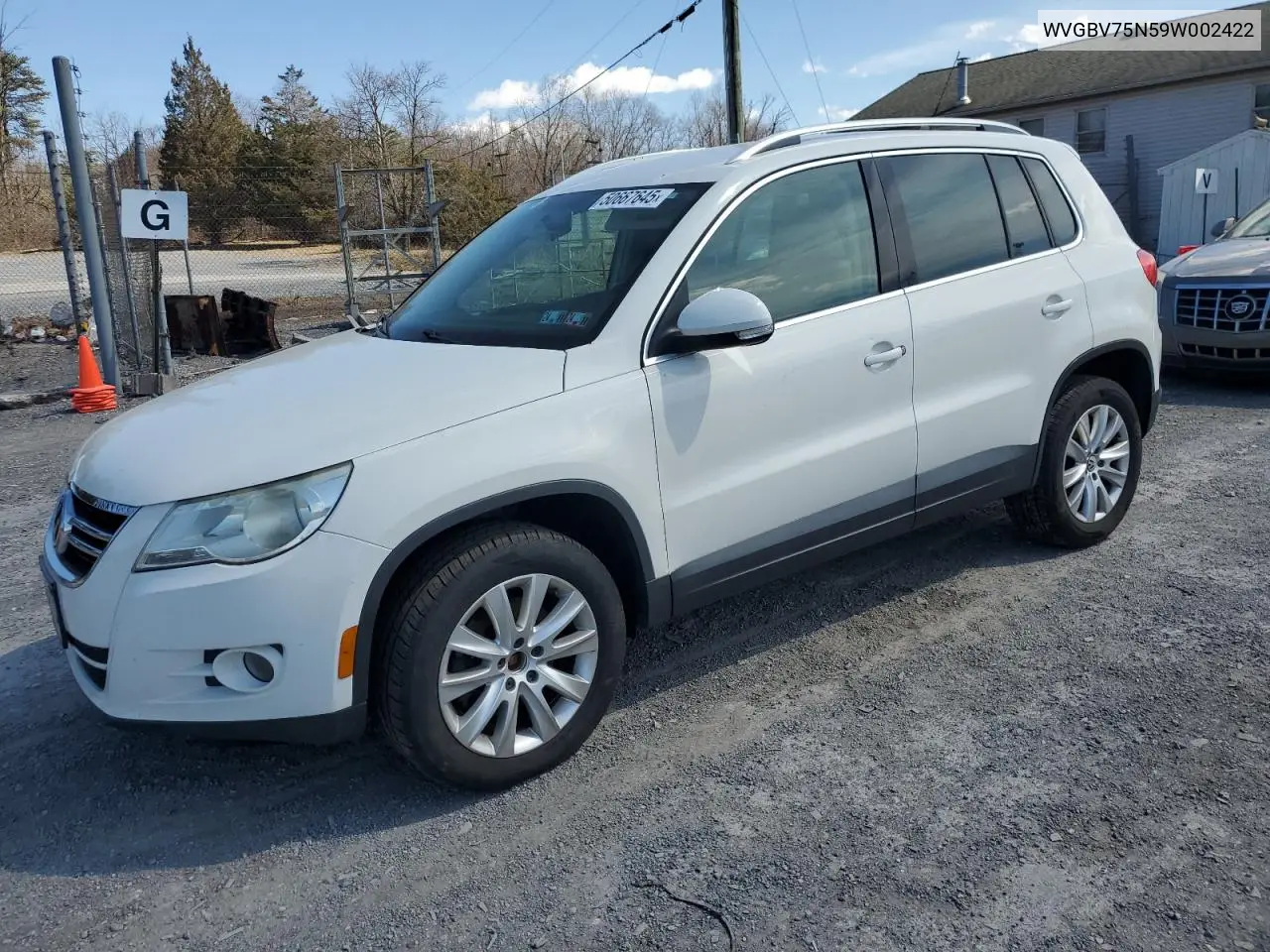 2009 Volkswagen Tiguan Se VIN: WVGBV75N59W002422 Lot: 50667645