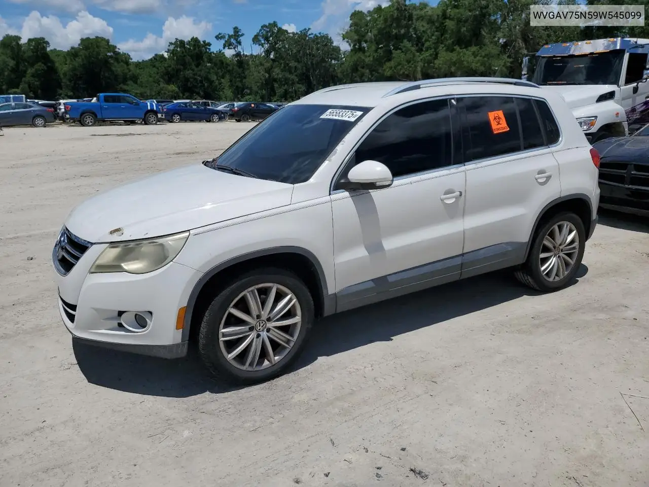 2009 Volkswagen Tiguan S VIN: WVGAV75N59W545099 Lot: 56583375