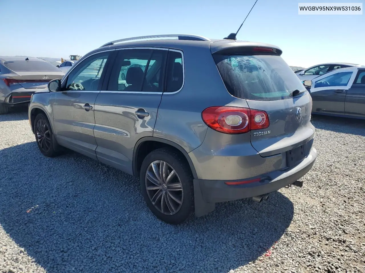 2009 Volkswagen Tiguan Se VIN: WVGBV95NX9W531036 Lot: 61409465