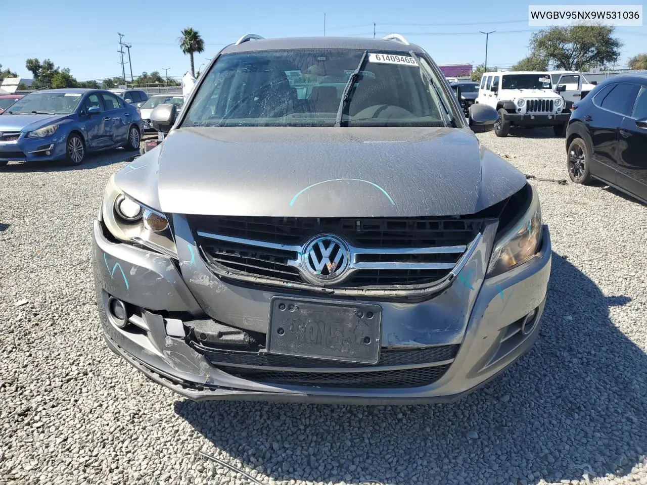 2009 Volkswagen Tiguan Se VIN: WVGBV95NX9W531036 Lot: 61409465