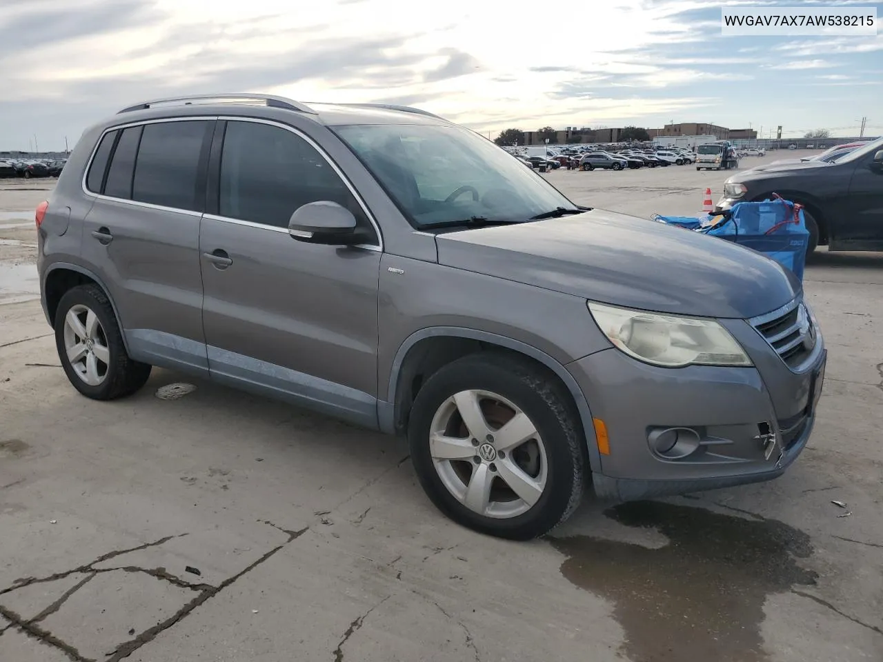 2010 Volkswagen Tiguan S VIN: WVGAV7AX7AW538215 Lot: 43296155