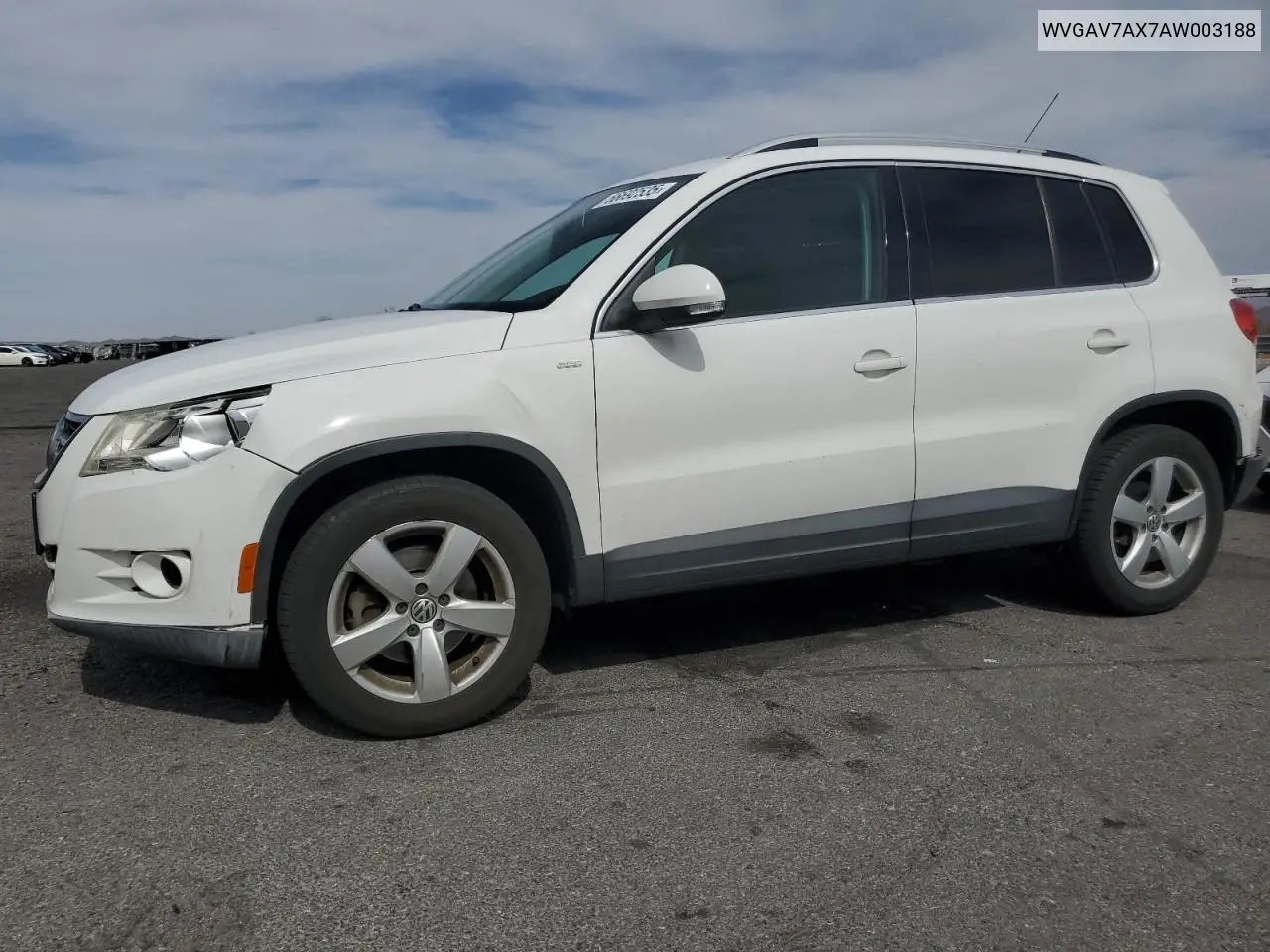 2010 Volkswagen Tiguan S VIN: WVGAV7AX7AW003188 Lot: 56692535
