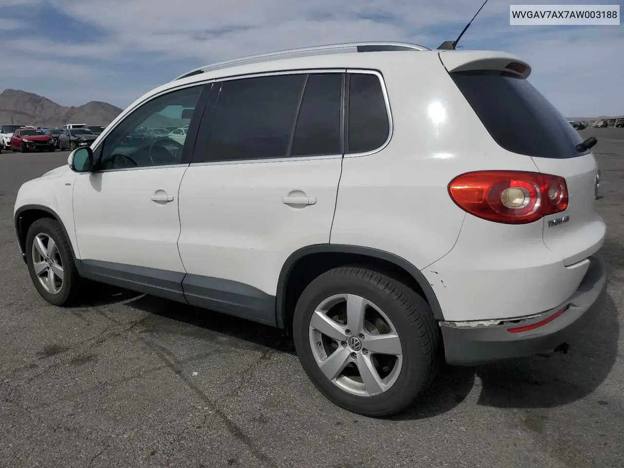 2010 Volkswagen Tiguan S VIN: WVGAV7AX7AW003188 Lot: 56692535