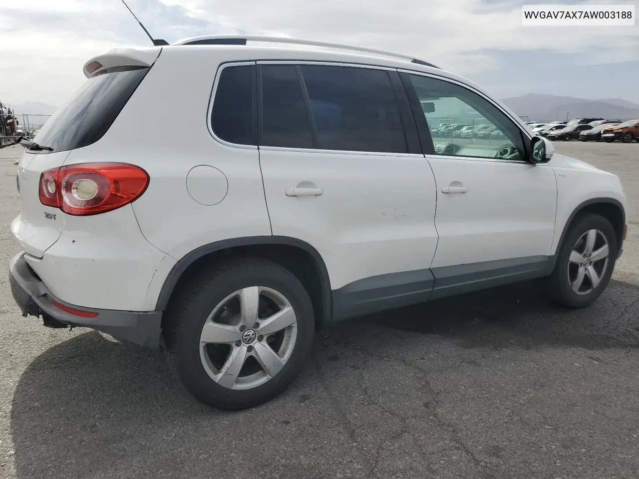 2010 Volkswagen Tiguan S VIN: WVGAV7AX7AW003188 Lot: 56692535