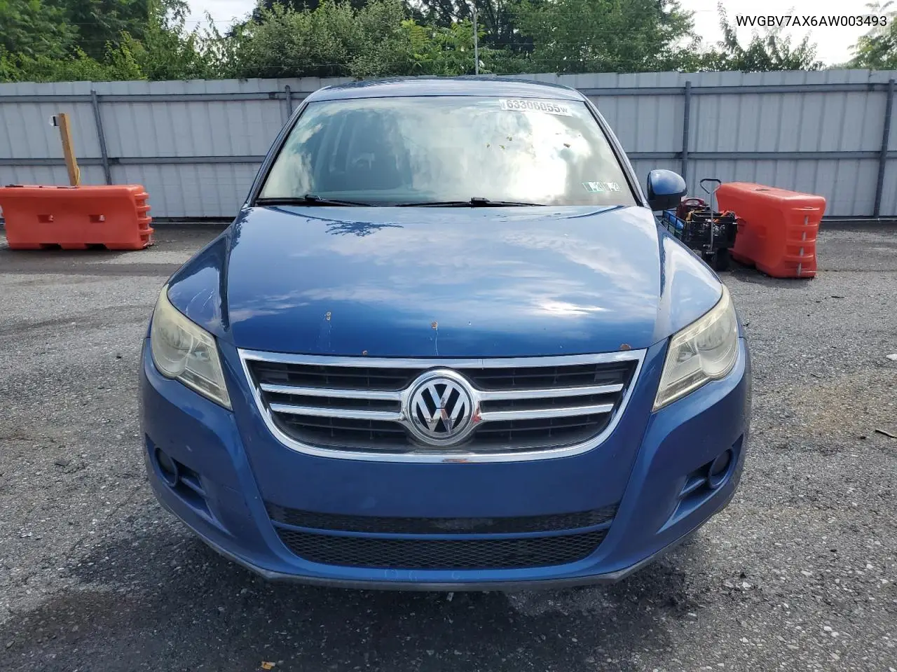 2010 Volkswagen Tiguan Se VIN: WVGBV7AX6AW003493 Lot: 63306055