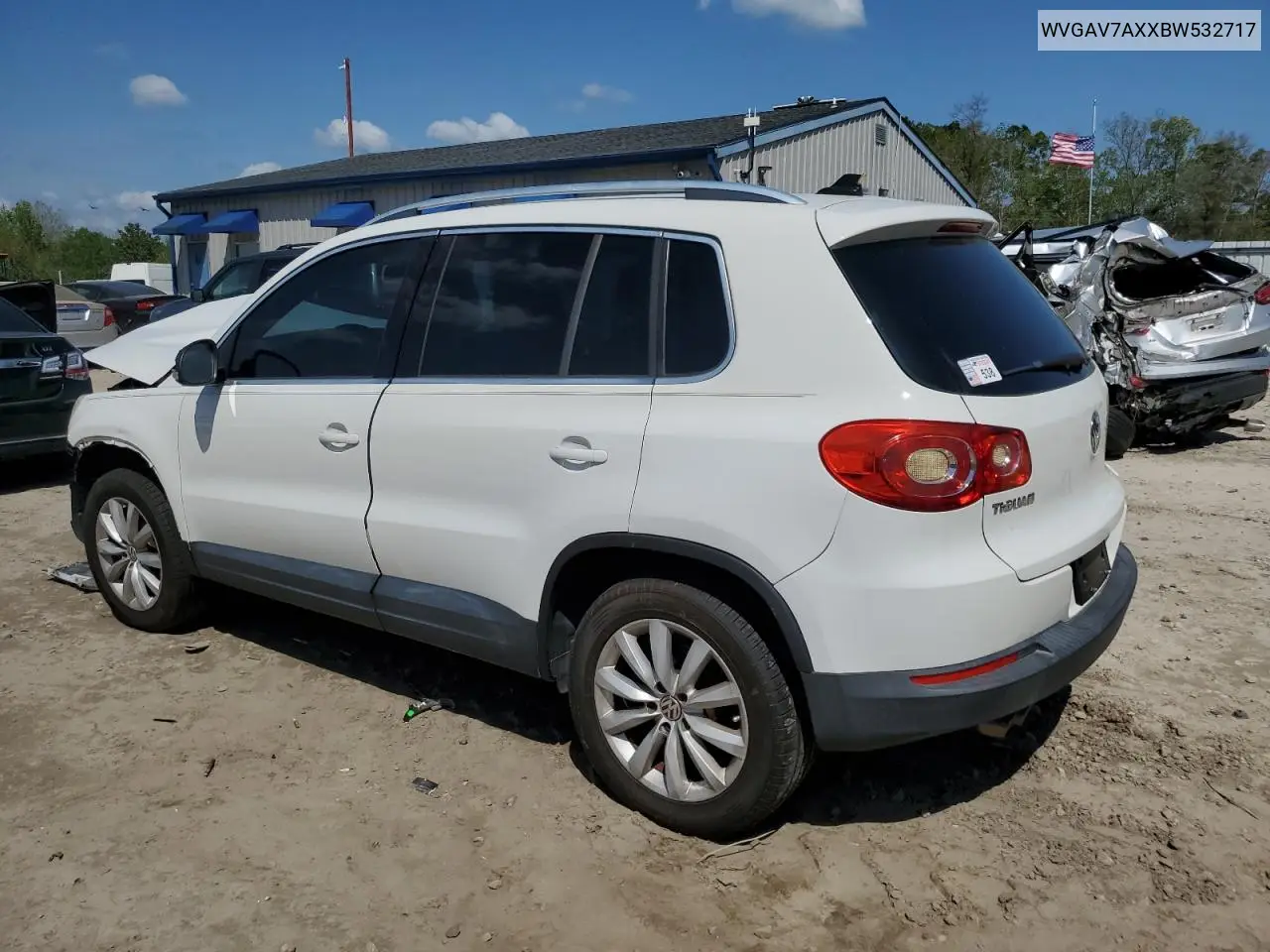 2011 Volkswagen Tiguan S VIN: WVGAV7AXXBW532717 Lot: 51328085