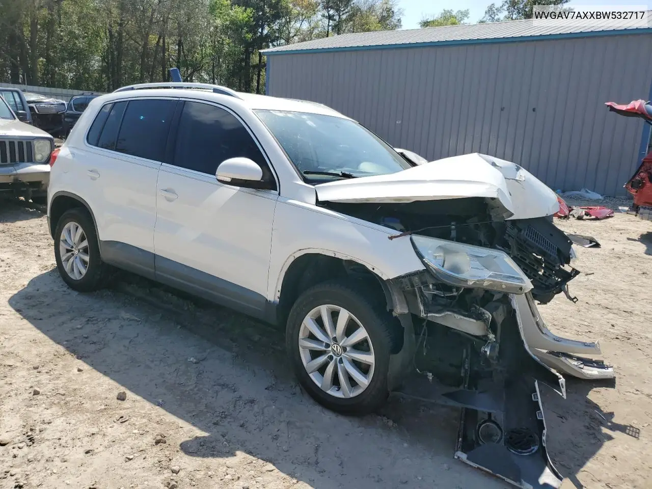 2011 Volkswagen Tiguan S VIN: WVGAV7AXXBW532717 Lot: 51328085