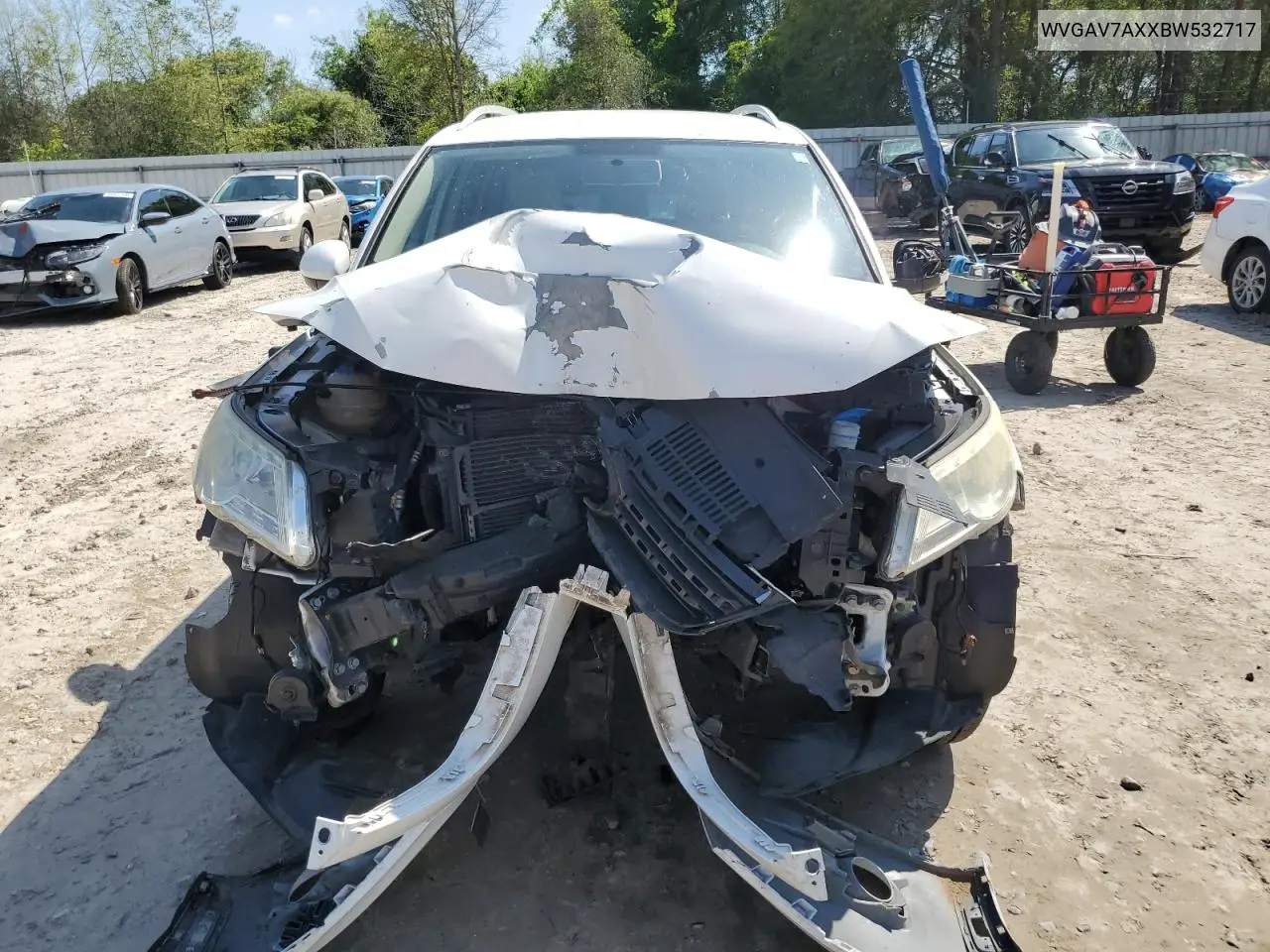 2011 Volkswagen Tiguan S VIN: WVGAV7AXXBW532717 Lot: 51328085