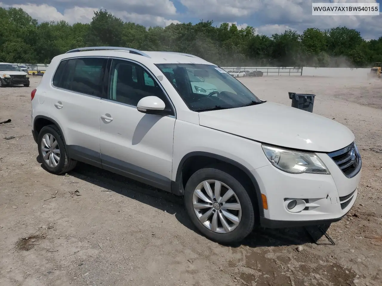 2011 Volkswagen Tiguan S VIN: WVGAV7AX1BW540155 Lot: 56483975