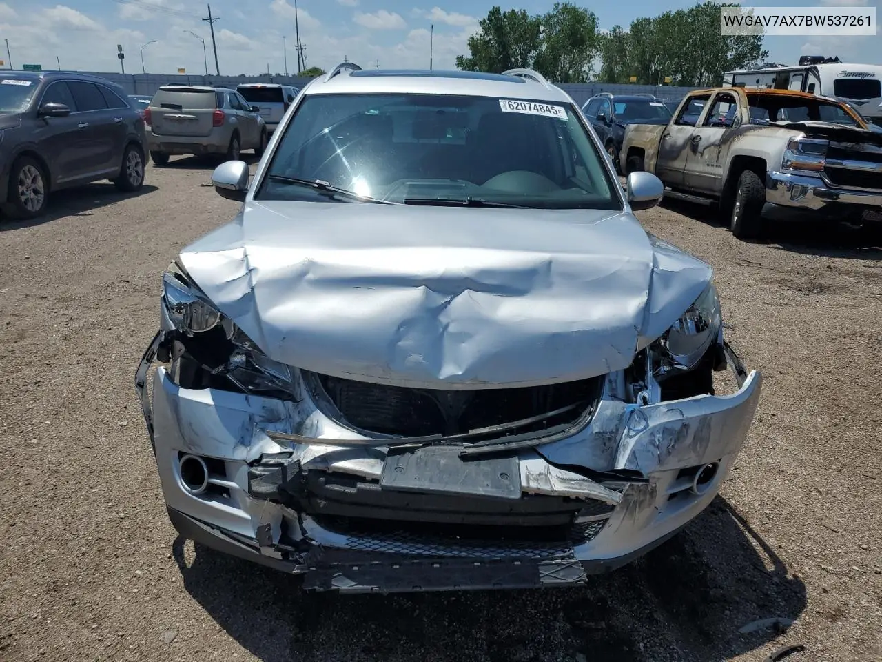 2011 Volkswagen Tiguan S VIN: WVGAV7AX7BW537261 Lot: 62074845