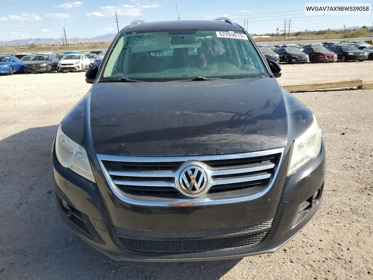 2011 Volkswagen Tiguan S VIN: WVGAV7AX9BW539058 Lot: 62269615