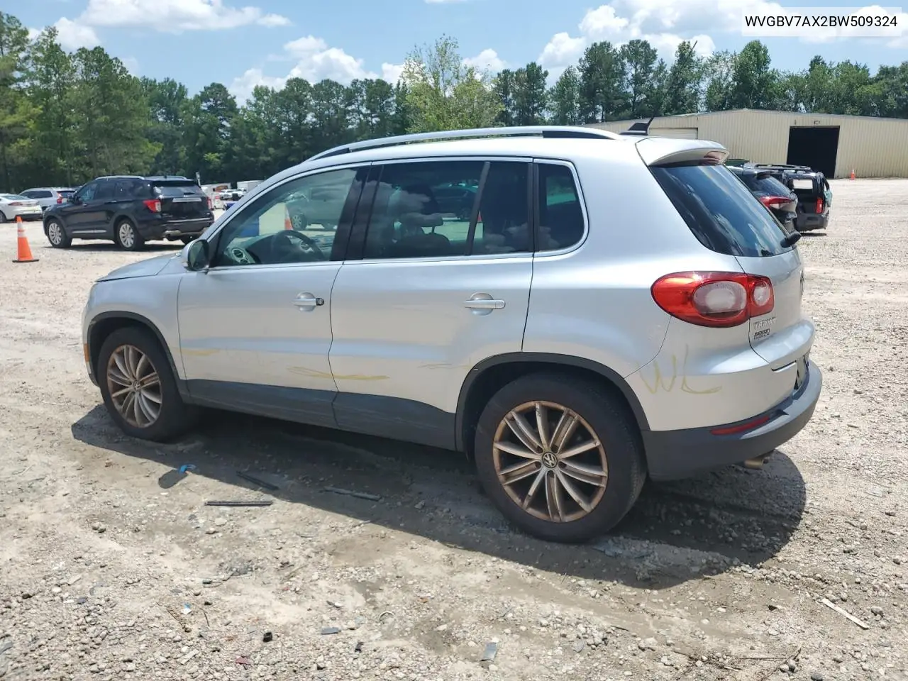 2011 Volkswagen Tiguan S VIN: WVGBV7AX2BW509324 Lot: 62305205