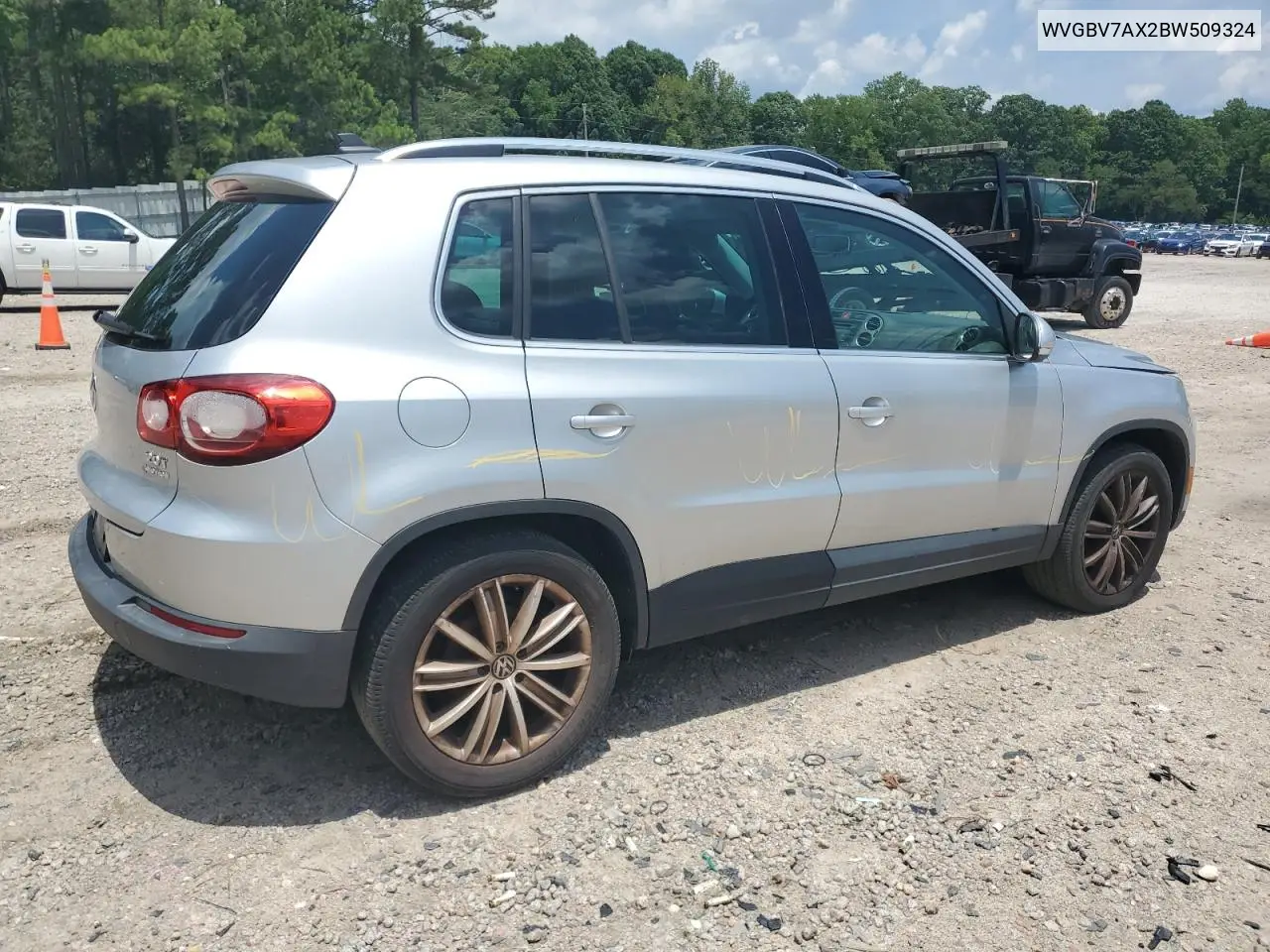2011 Volkswagen Tiguan S VIN: WVGBV7AX2BW509324 Lot: 62305205