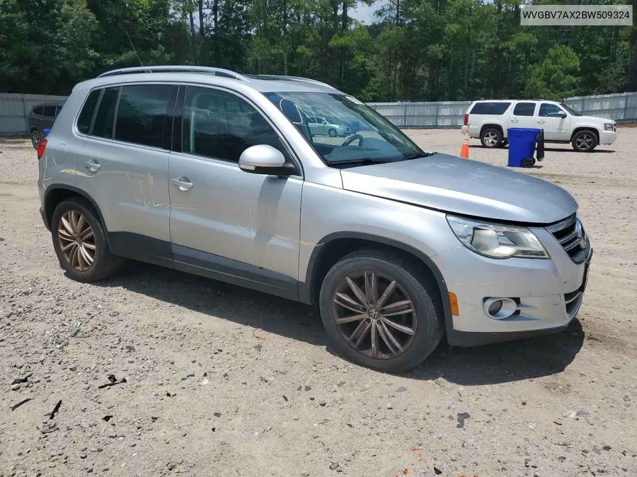 2011 Volkswagen Tiguan S VIN: WVGBV7AX2BW509324 Lot: 62305205