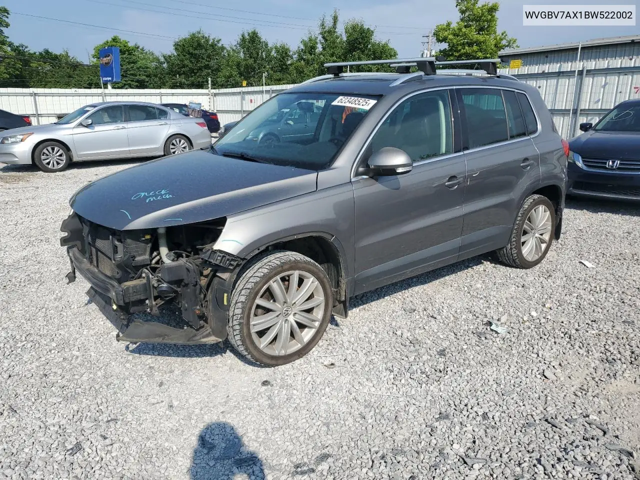 2011 Volkswagen Tiguan S VIN: WVGBV7AX1BW522002 Lot: 62348525