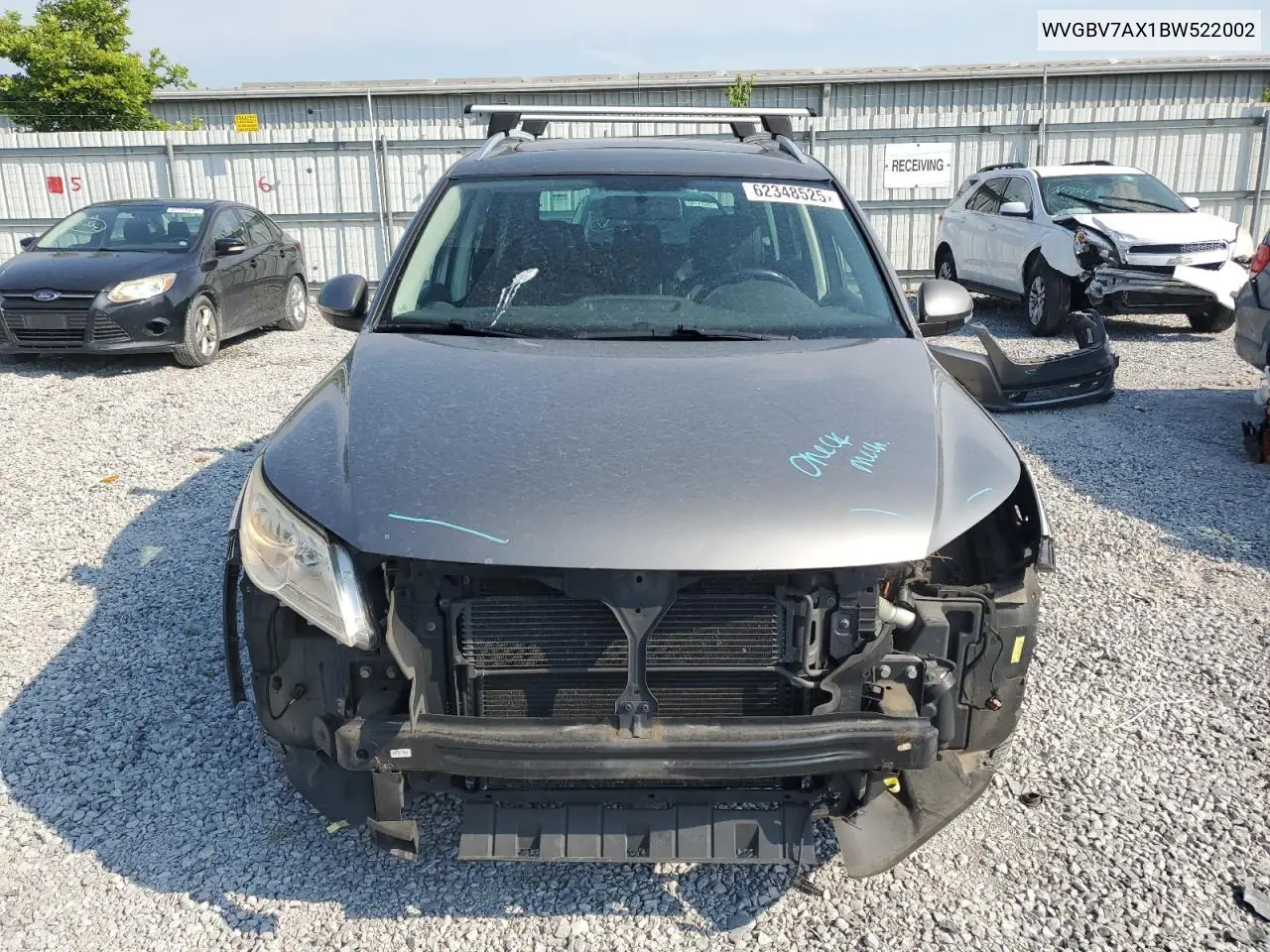2011 Volkswagen Tiguan S VIN: WVGBV7AX1BW522002 Lot: 62348525