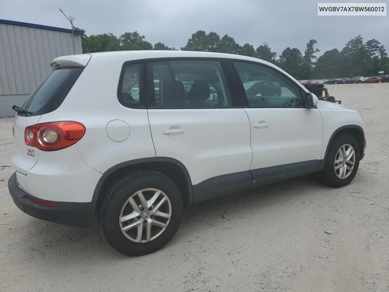 2011 Volkswagen Tiguan S VIN: WVGBV7AX7BW560012 Lot: 63031455