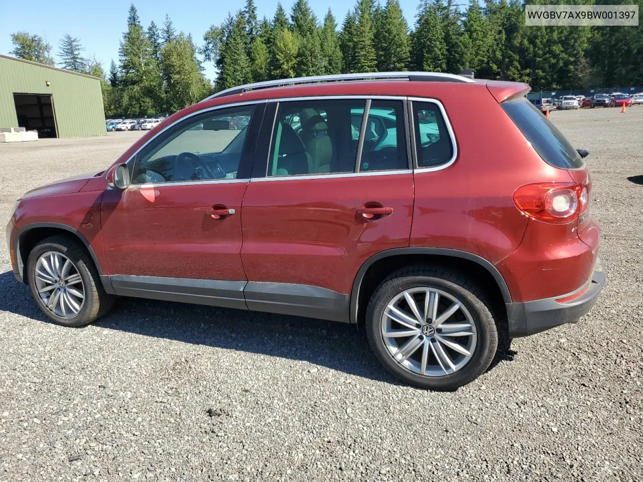 2011 Volkswagen Tiguan S VIN: WVGBV7AX9BW001397 Lot: 63137055