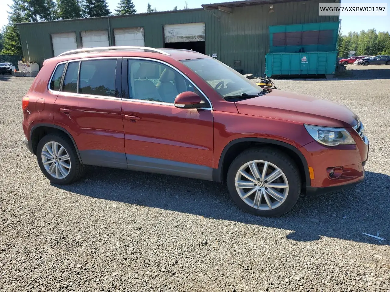 2011 Volkswagen Tiguan S VIN: WVGBV7AX9BW001397 Lot: 63137055