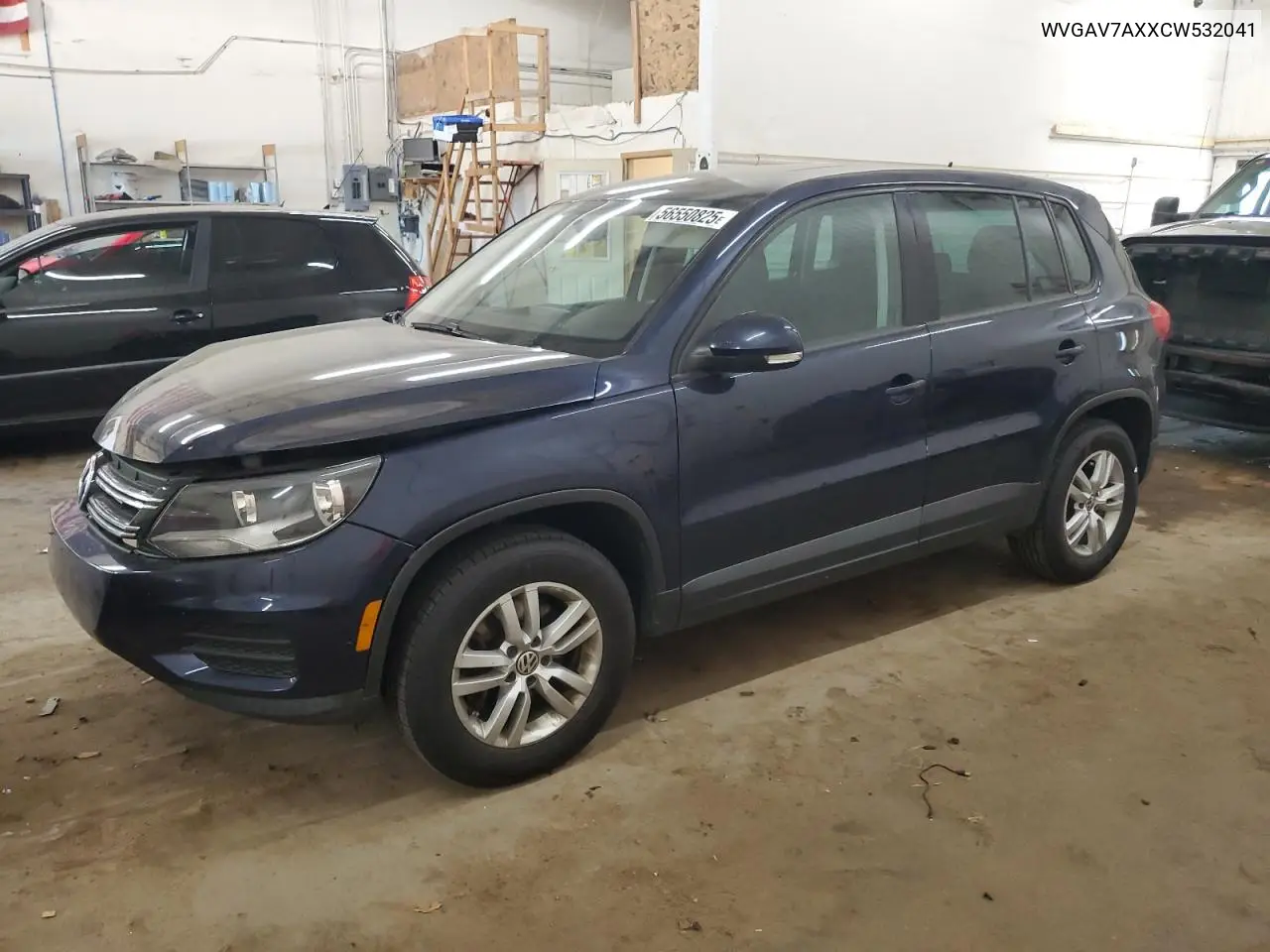 2012 Volkswagen Tiguan S VIN: WVGAV7AXXCW532041 Lot: 56550825