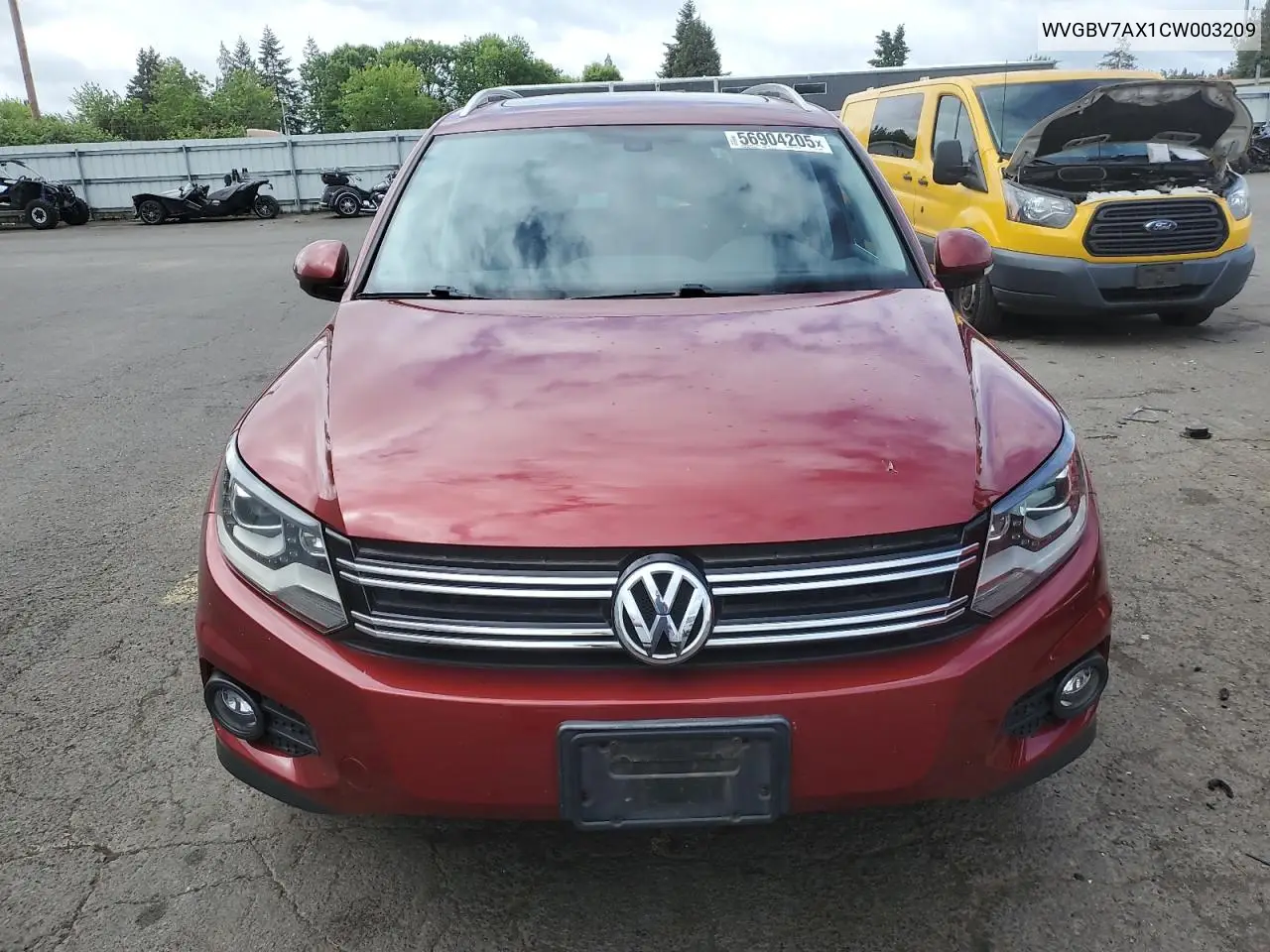 2012 Volkswagen Tiguan S VIN: WVGBV7AX1CW003209 Lot: 56904205