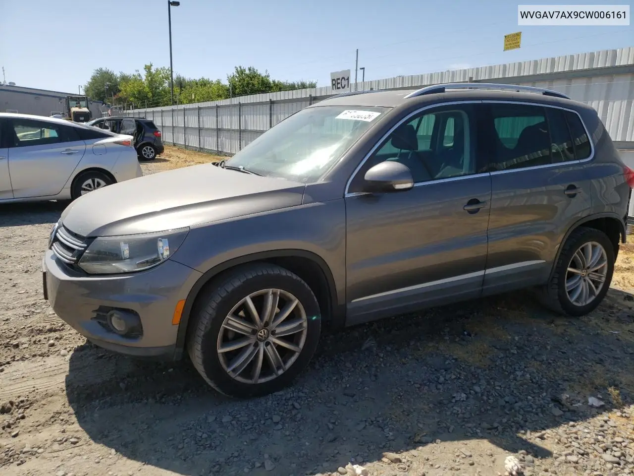 2012 Volkswagen Tiguan S VIN: WVGAV7AX9CW006161 Lot: 61789085