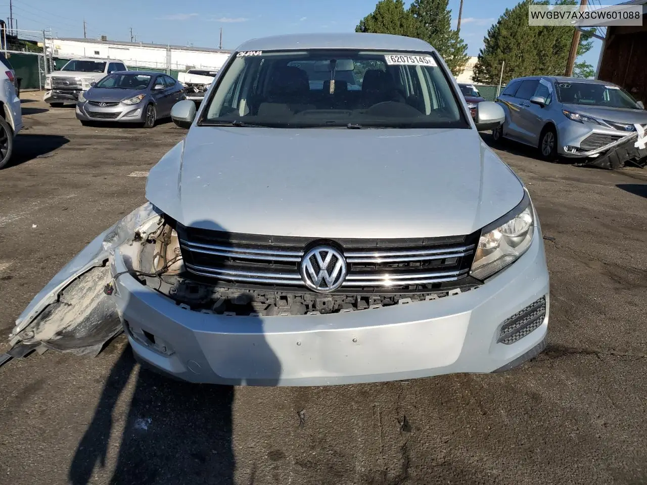 2012 Volkswagen Tiguan S VIN: WVGBV7AX3CW601088 Lot: 62075145