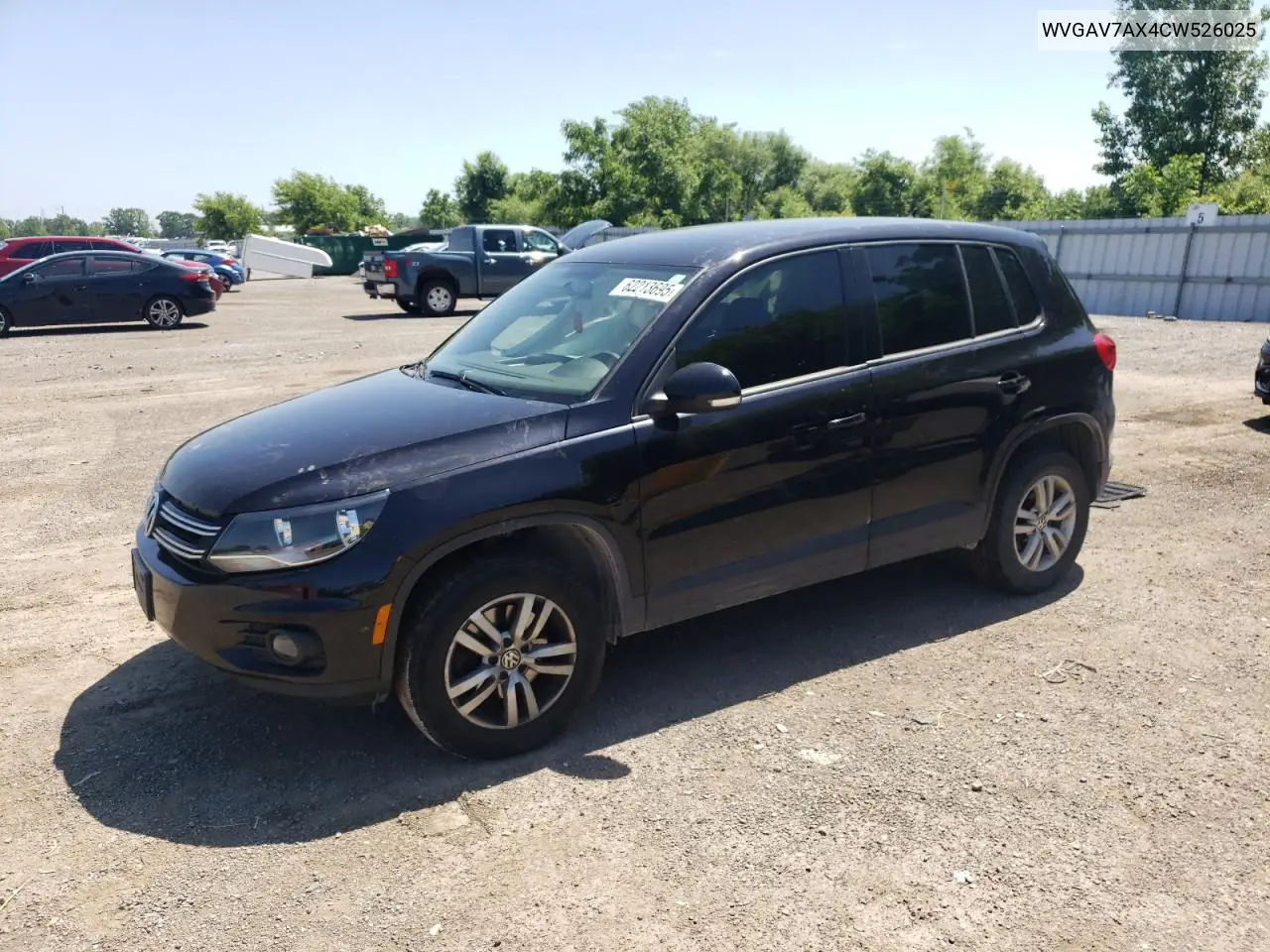 2012 Volkswagen Tiguan S VIN: WVGAV7AX4CW526025 Lot: 62213695