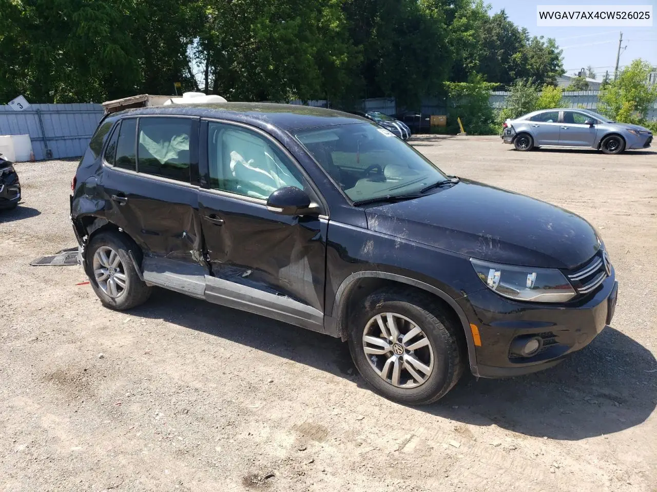2012 Volkswagen Tiguan S VIN: WVGAV7AX4CW526025 Lot: 62213695