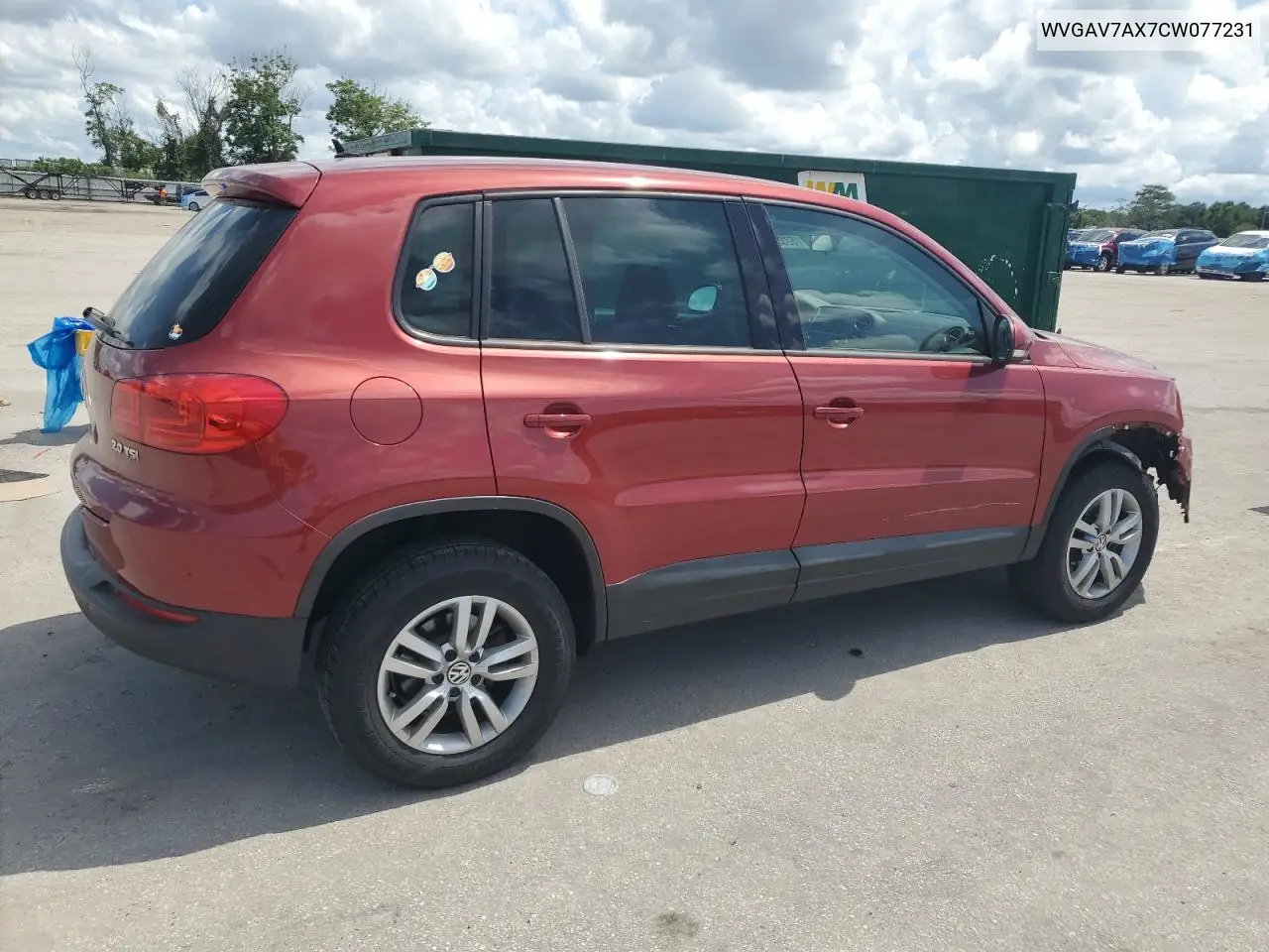 2012 Volkswagen Tiguan S VIN: WVGAV7AX7CW077231 Lot: 62350405