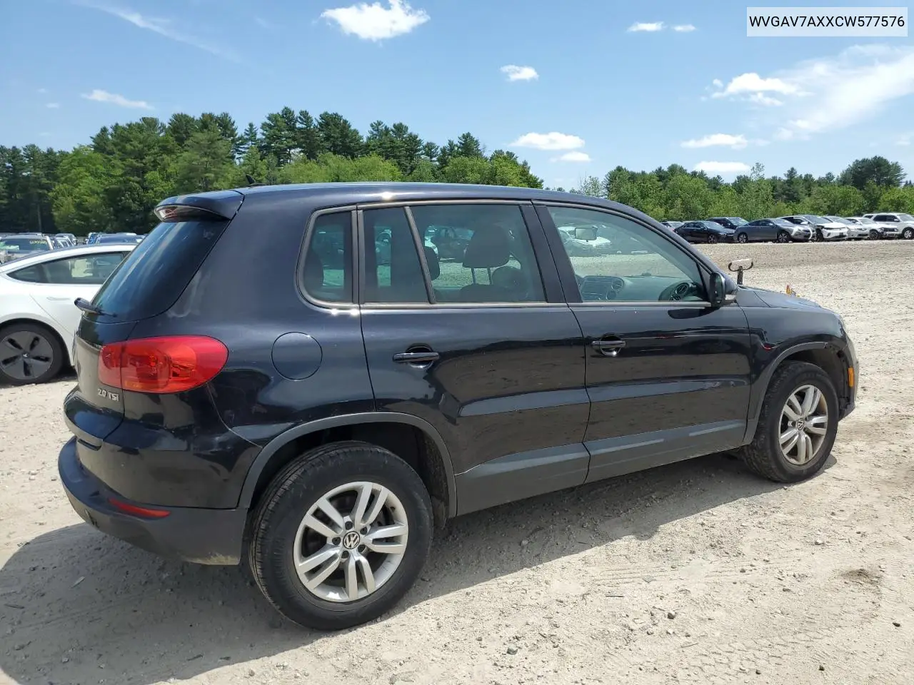 2012 Volkswagen Tiguan S VIN: WVGAV7AXXCW577576 Lot: 63107735