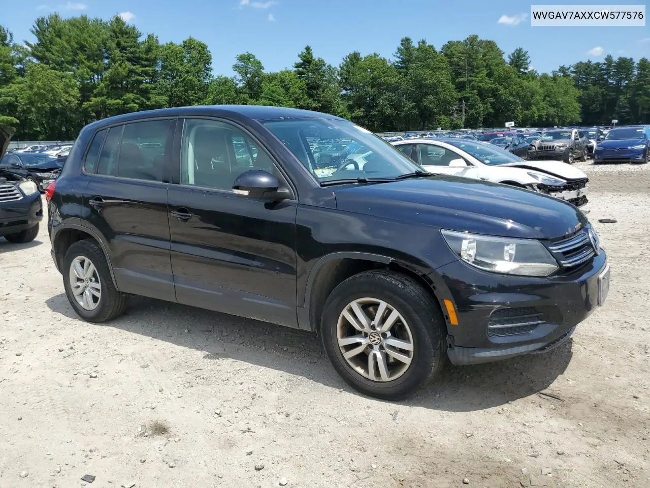 2012 Volkswagen Tiguan S VIN: WVGAV7AXXCW577576 Lot: 63107735